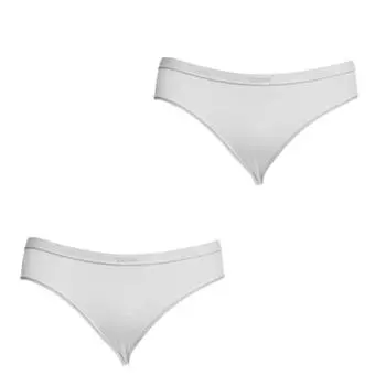 Упаковка-2 шт. Трусики из дышащей ткани D092Y для девочек 4 AOS белый