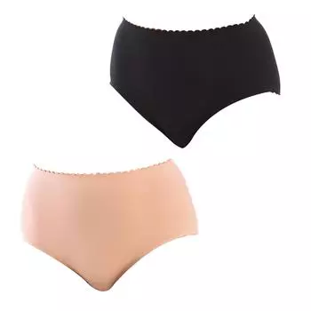 Упаковка-2 трусики Body Touch из хлопка и эластичного материала D0DFP для женщин S разноцветный