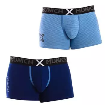 Упаковка-2 трусы-боксеры из эластичного хлопка MU_DU0280 для мужчин L зелёный