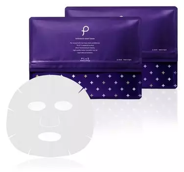 Упаковка большой емкости PLuS Intensive Night Mask Pieces x 2 шт. Набор Night Face Sheet Mask Beauty Pack Skin Care Moisturizing Ceramide Serum Lotion [30