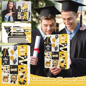 Упаковка для подарков на выпускной на 12 дней, забавная декоративная бумажная коробка для подарков на выпускной One Size