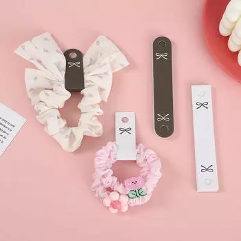 Упаковка из 100 карточек-держателей для волос с узелками-бабочками своими руками, картонные обертки, упаковка для ювелирных изделий, этикетки-банты для заколок 2