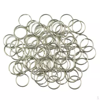 Упаковка из 100 МЕТАЛЛИЧЕСКИХ БРЕЛОКОВ ДЛЯ БРЕЛКОВ-ПЕТЛОК СТАЛЬНАЯ ФУНКЦИЯ