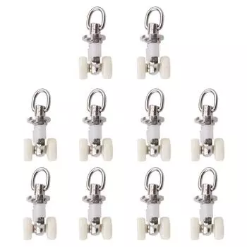 Упаковка из 10 карнизных роликов — алюминиевый сплав Карнизы для карнизов Карнизы для штор — 26 мм