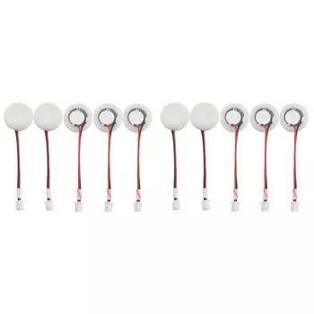 Упаковка из 10 керамических дисков для ультразвукового туманообразователя диаметром 20 мм с проволокой и уплотнительным кольцом CHINA