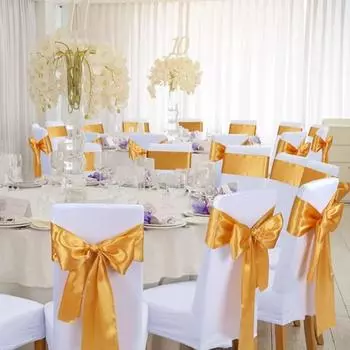 Упаковка из 10 лент для стульев 17x275 см, атласные ленты для стульев, банты для свадебных стульев, украшения для стульев на день рождения, годовщину, свадьбу, детский душ бордовый