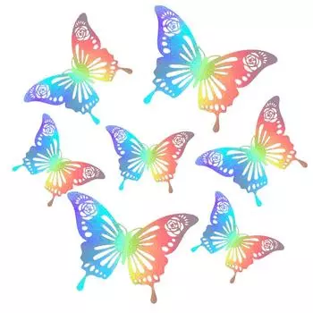 Упаковка из 12 настенных наклеек 3D украшения самоклеящиеся наклейки насекомые спальня холодильник фотография фон прилипание