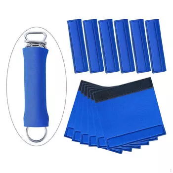 Упаковка из 12 неопреновых чехлов для пружин покрытия бассейна, просты в использовании синий