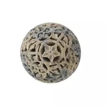 Упаковка из 1 круглого подсвечника для чайной свечи в форме слона из мыльного камня 8,89 см со свечой