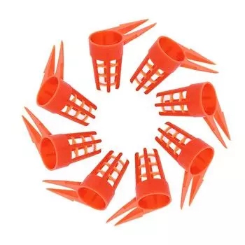 Упаковка из 20 пластиковых защитных колпаков для пчелиных маток, оборудование для пчеловодства, клетка, инструменты оранжевый