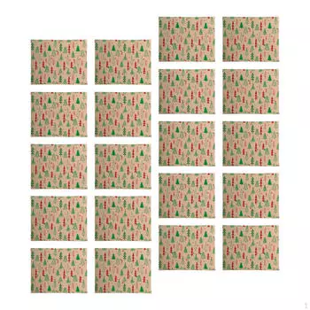 Упаковка из 20 рождественских подарочных упаковочных бумаг для коробок и букетов Christmas Tree