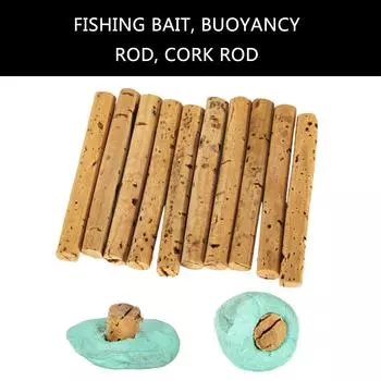 Упаковка из 20 рыболовных поплавков, пробковые палочки с высокой плавучестью для крепления наживки, 10 шт. 6 мм и 10 шт. 8 мм, средства обеспечения плавучести для рыбалки