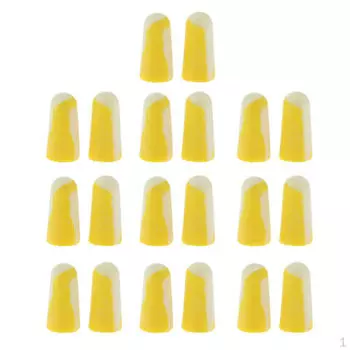 Упаковка из 20 шт., для взрослых, мягкие беруши, идеальные для сна, храпа, рабочие шнуры для учебы, шумоподавление