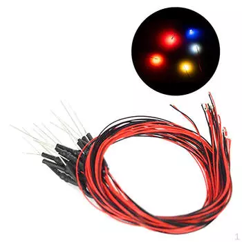 Упаковка из 20 штук 30 см 12 В предварительно светодиодная модель мини-кукольного домика для сада и улицы синий