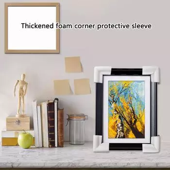 Упаковка из 24 рамок для картин, зеркал и уголков телевизоров из пеноматериала. Защитные кромки для упаковки, обеспечивающие безопасную транспортировку и перемещение.