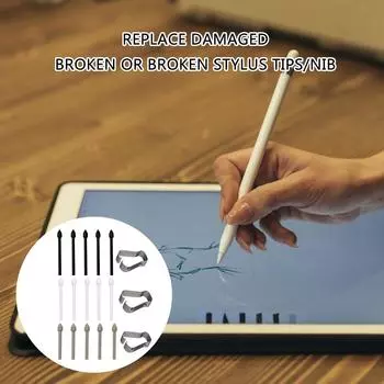 Упаковка из 25/50 шт. наконечников стилуса для сенсорного экрана, стилус для Galaxy Tab S6 S7 S7+ S8 S9 S23 NOTE10 20 стилусов A чёрный