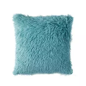 Упаковка из 2 подушек, роскошные пушистые подушки, искусственный мех, декоративная подушка, плюшевая подушка, чехол для кровати, дивана, гостиной, домашнего декора 16x16 дюймов 16x16 Inch-2pcs