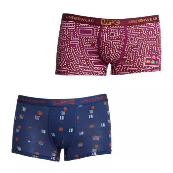 Упаковка из 2 трусов-боксеров из дышащей ткани LPG2019 с анатомическим кроем спереди для мальчиков 10 AOS синий
