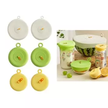 Упаковка из 2 универсальных растягивающихся крышек, многоразовая пищевая пленка, крышка для миски, силиконовая растягивающаяся крышка для чашек, стаканов, напитков S жёлтый