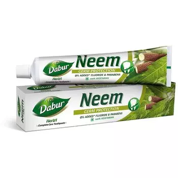 Упаковка из 2 зубных паст Dabur Herbal Neem для защиты от микробов - 200 г