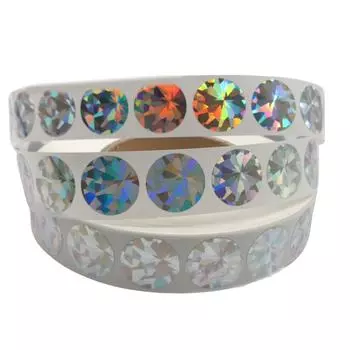 Упаковка из 300 самоклеящихся наклеек с защитой от царапин, круглые, для создания лотерейных билетов и лотерейных карточек, серебристые 2