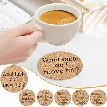 Упаковка из 3 пробок для напитков, поделок своими руками, нескользящие, термостойкие, впитывающие воду, многоразовые кофейные для рабочего стола и домашнего декора One Size