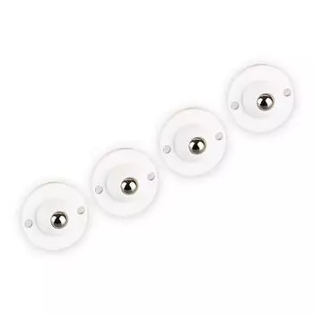 Упаковка из 4 мебельных роликов из нержавеющей стали с самоклеящимися колесами, контейнер для хранения, мусорное ведро, липкий шкив, мини-поворотный ролик с пастой