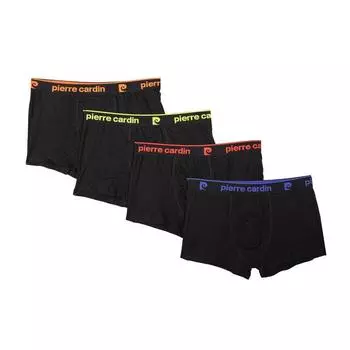 Упаковка из 4 мужских боксеров из черного хлопка от PIERRE CARDIN L чёрный