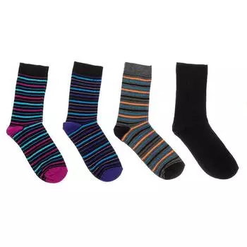Упаковка из 4 пар носков выше колена с манжетой, предотвращающей сдавливание, для женщин KL2017M TU разноцветный