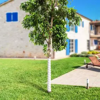 Упаковка из 4 садовых защитных спиралей для стволов деревьев, многоразовые трубки для защиты коры, эффективные обертки для ухода за стволами деревьев чёрный