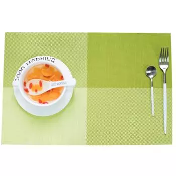 Упаковка из 4 шт. подставок под стол из ПВХ, теплоизоляционные коврики для обеденного стола, прямоугольные коврики 45x30 см чёрный