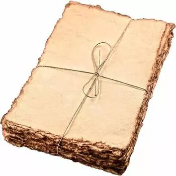 Упаковка из 50 листов акварельной бумаги плотностью 150 г/м, бумага ручной работы из натурального хлопка с неровными краями