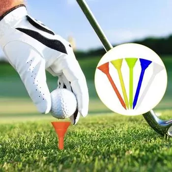 Упаковка из 50 пластиковых клюшек для гольфа с двухслойной головкой, с низким коэффициентом трения и сопротивлением, аксессуар для любителей гольфа A