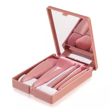 Упаковка из 5 кистей для макияжа с зеркальной пудрой, тенями для век, набор для макияжа, кисть для ресниц, косметика для начинающих, бытовая химия
