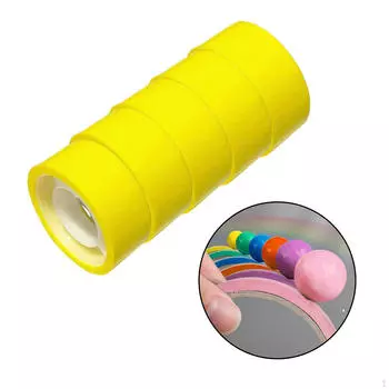 Упаковка из 5 липких шариковых лент для занятий в школе и дома yellow