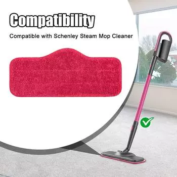 Упаковка из 5 микрофибровых паровых швабр, моющихся и многоразовых, для замены очистителя Schenley, эффективная уборка пола