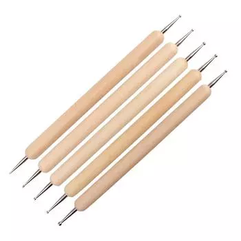 Упаковка из 5 ручек для тиснения, точечные рисунки на глине для дизайна ногтей, портативные изделия для рукоделия, ручные инструменты для самостоятельного изготовления, принадлежности для женщин и девочек