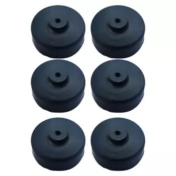 Упаковка из 6 диафрагм для аквариумного воздушного насоса, сменная резиновая силиконовая чашка, деталь для аксессуаров кислородного насоса для аквариума S