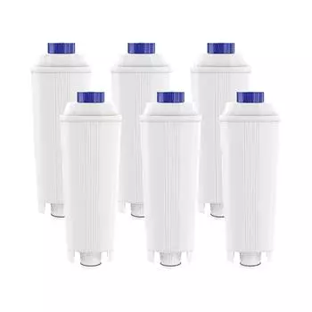 Упаковка из 6 фильтров для кофемашины Delonghi Dlsc002 Фильтр Ecam, Esam, Etam, Bco, Ec с активированным углем для смягчения воды CHINA