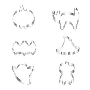 Упаковка из 6 формочек для печенья, помадки, конфет, печенья, полимерной глины, тиснения, сахарной выпечки, инструмента для выпечки, домашней выпечки, кухонных принадлежностей