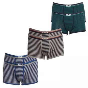 Упаковка из 6 трусов-боксеров из дышащей ткани с анатомическим кроем спереди LP1001 для мальчиков 12 AOS разноцветный