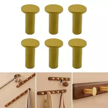 Упаковка из 6 удобных держателей для полотенец, практичная круглая вешалка для хранения, крючки для одежды, настенные крепления для различных нужд подвешивания белый