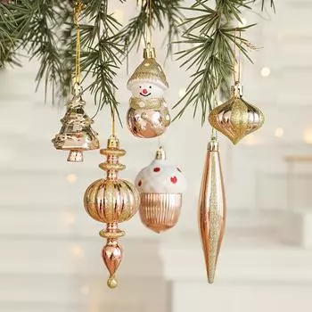 Упаковка из двух новых украшений, украшения, аксессуары для рождественской елки, украшения для ракушек