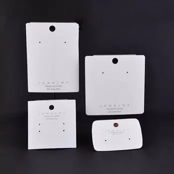 «Упаковка из картона для сережек и ожерелий с шелкографией и художественным логотипом»