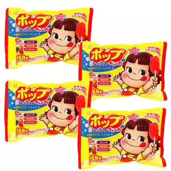 Упаковка конфет Fujiya Pop Candy Party 469 г x 4 пакета
