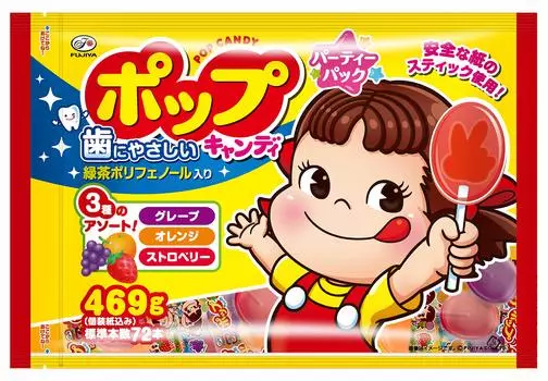 Упаковка конфет Fujiya Pop Candy Party 469 г x 8 пакетиков