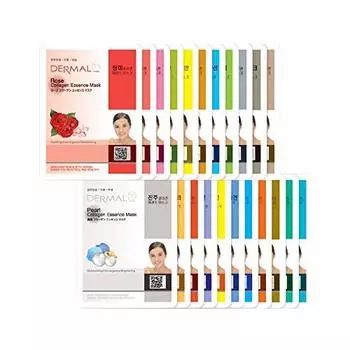 Упаковка листов Acai Red Hyaluronic Snake Другие 10 типов Dermal 100 штук Набор для красивой кожи Маска/Маска Коллаген, Q10, ацерола, ягоды, женьшень, плацента,