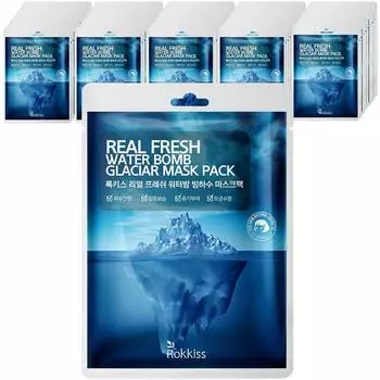Упаковка маски с ледниковой водой Rockies Real Fresh Water Balm, 50 упаковок, 1 упаковка