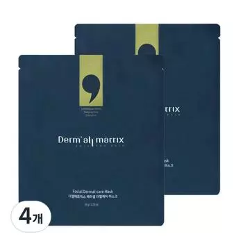 Упаковка масок для лица Dermal Matrix, 1 упаковка, 4 шт.