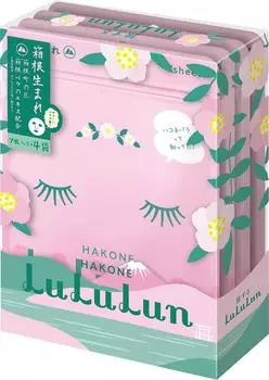 Упаковка масок для лица Lululun Hakone Lululun rose 7 штук x 4 пакета (нежный аромат)